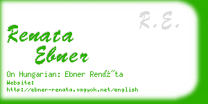 renata ebner business card